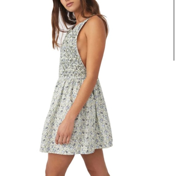 Free People Petunia Mini Dress in Poppy Tea Combo NWT - Picture 10 of 11